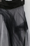 marc le bihan black and white wrap skirt 2573 E23 PMLB1